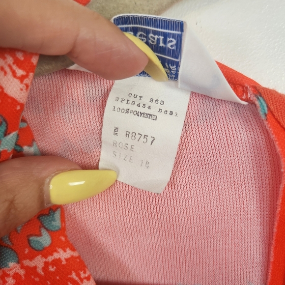 Vintage 1960's SEARS House Dress Hostess Midi A-Line Dress Women's Size Large - Picture 10 of 13